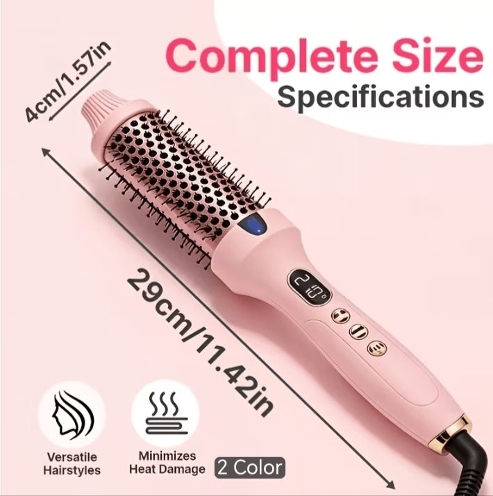 GlamCurl 2-in-1 Thermal Blowout Brush - Heated Round Styling Brush with Digital Display

Other SEO-friendly options:
1. Ionic Heated Round Brush - Salon Blowout Volumizer & Curl Styler [2 Colors] 2. Pro Thermal Brush Styler with LED Temperature Control -